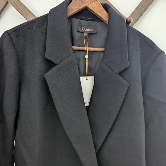 Quince Italian Wool Classic Single-Breasted Coat - Picture 7 of 16
